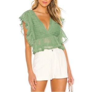 Tularosa Kai womens green top